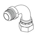 Tompkins Hydraulic Fitting-Steel04MJ-04FJX 90 NB BENT TUBE 1.10" DL NB6701-04-04